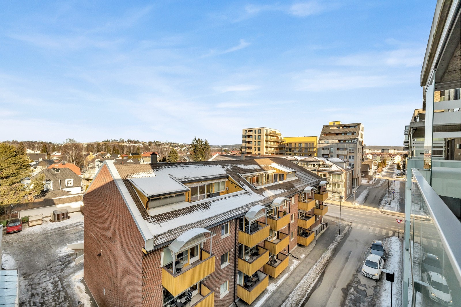 Fin utsikt fra balkongen. Galleribilde