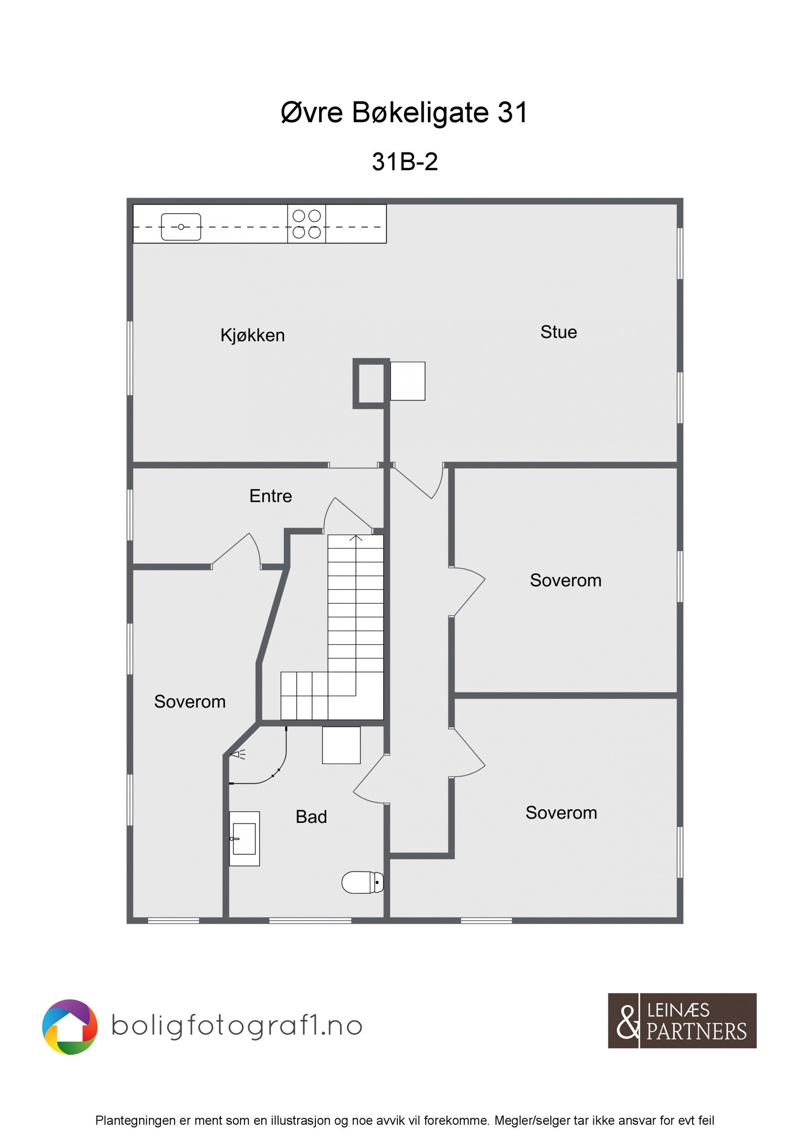 Plantegning 31B 2 (2. etasje) Galleribilde