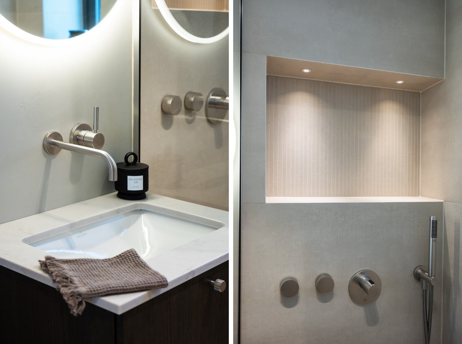 Lekker servantmøbel fra Bekkestua kjøkkenstudio. Innebygde armaturer fra Dornbracht. Galleribilde