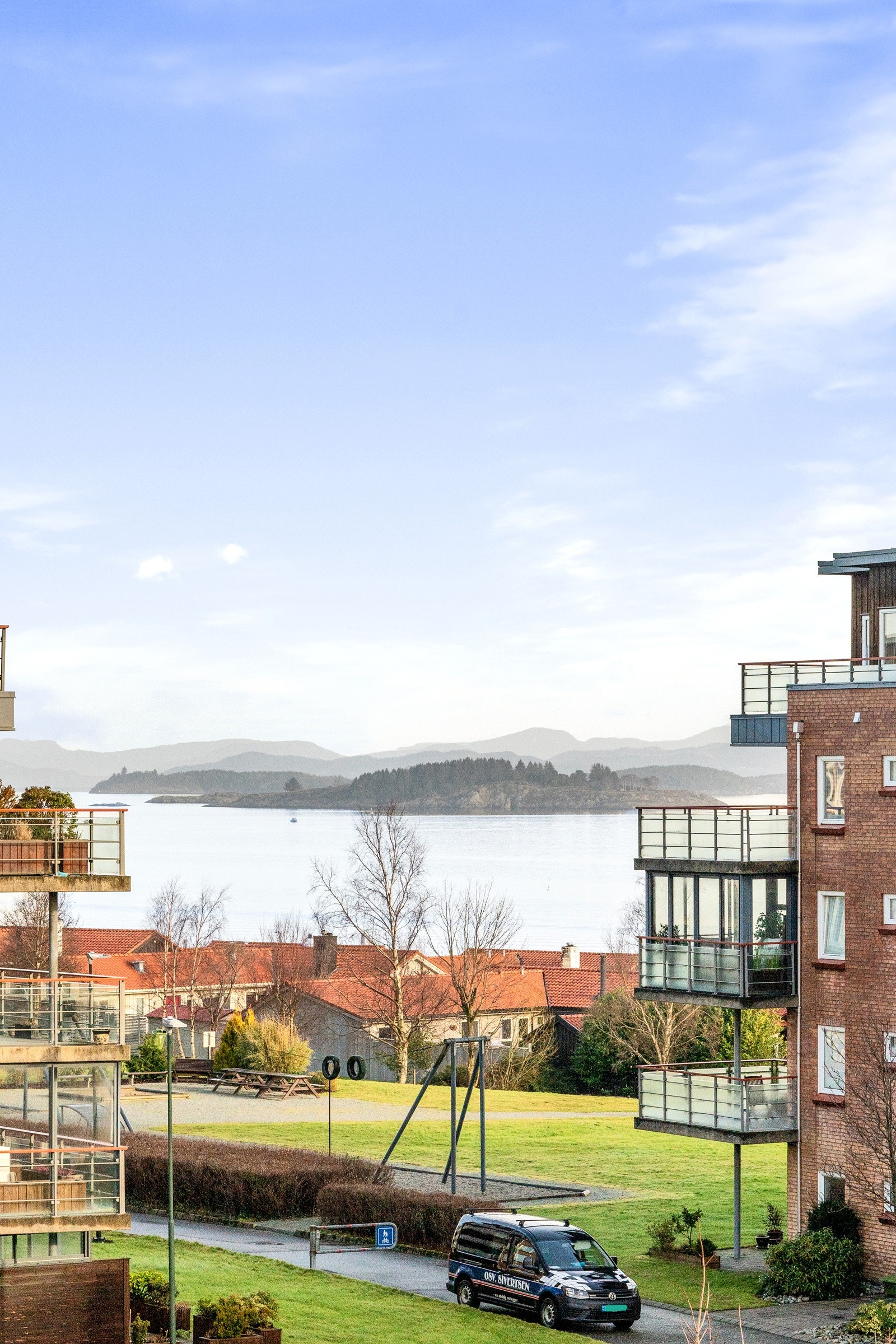 Utsikt fra svalegangen Galleribilde