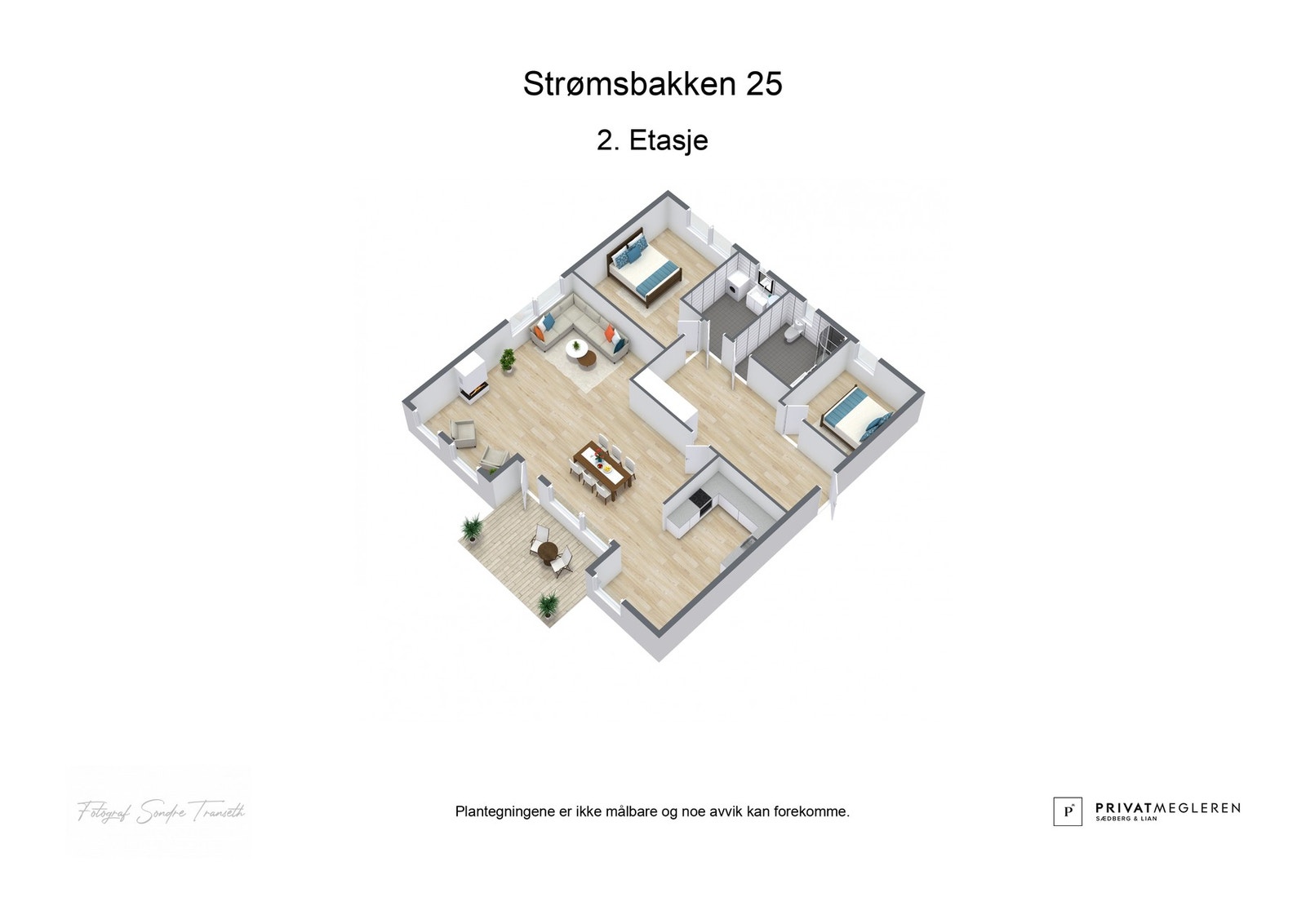 3D plantegning - laget av fotograf Galleribilde