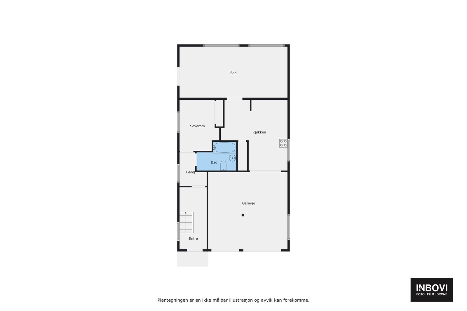 Plantegning | 1. etasje i garasje Galleribilde