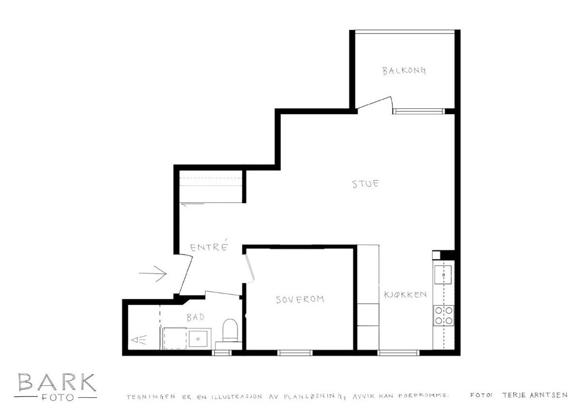 Planskisse | Lars Hilles gate 11 Galleribilde