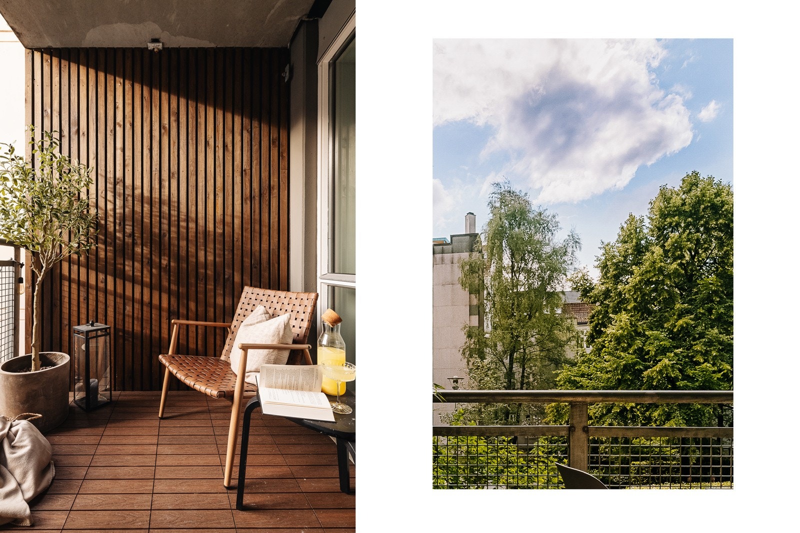 Balkongen er under tak og har gode solforhold. Det er også strøm. Galleribilde