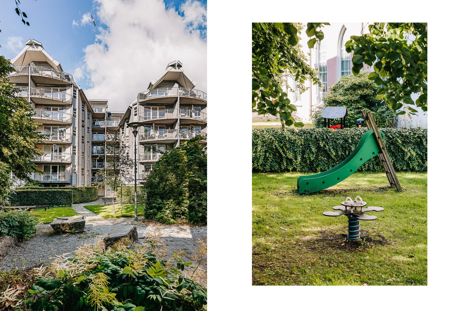 Lars Hilles gate 11 ble bygget i 1999. Et nyere bygg sett opp mot brorparten av bygningene i Bergen sentrum. Galleribilde