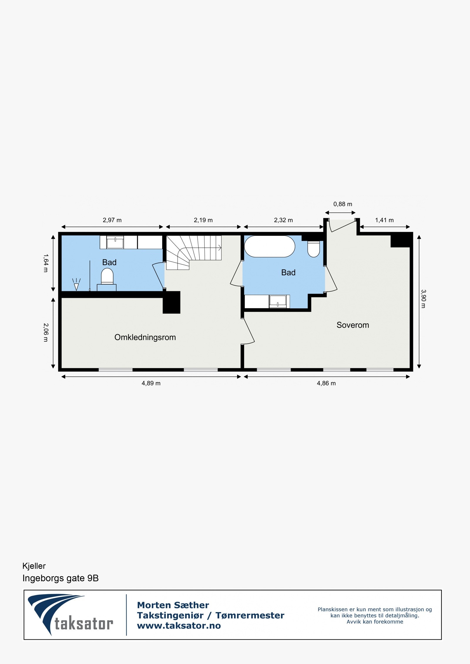 Plantegning - Underetasje Galleribilde