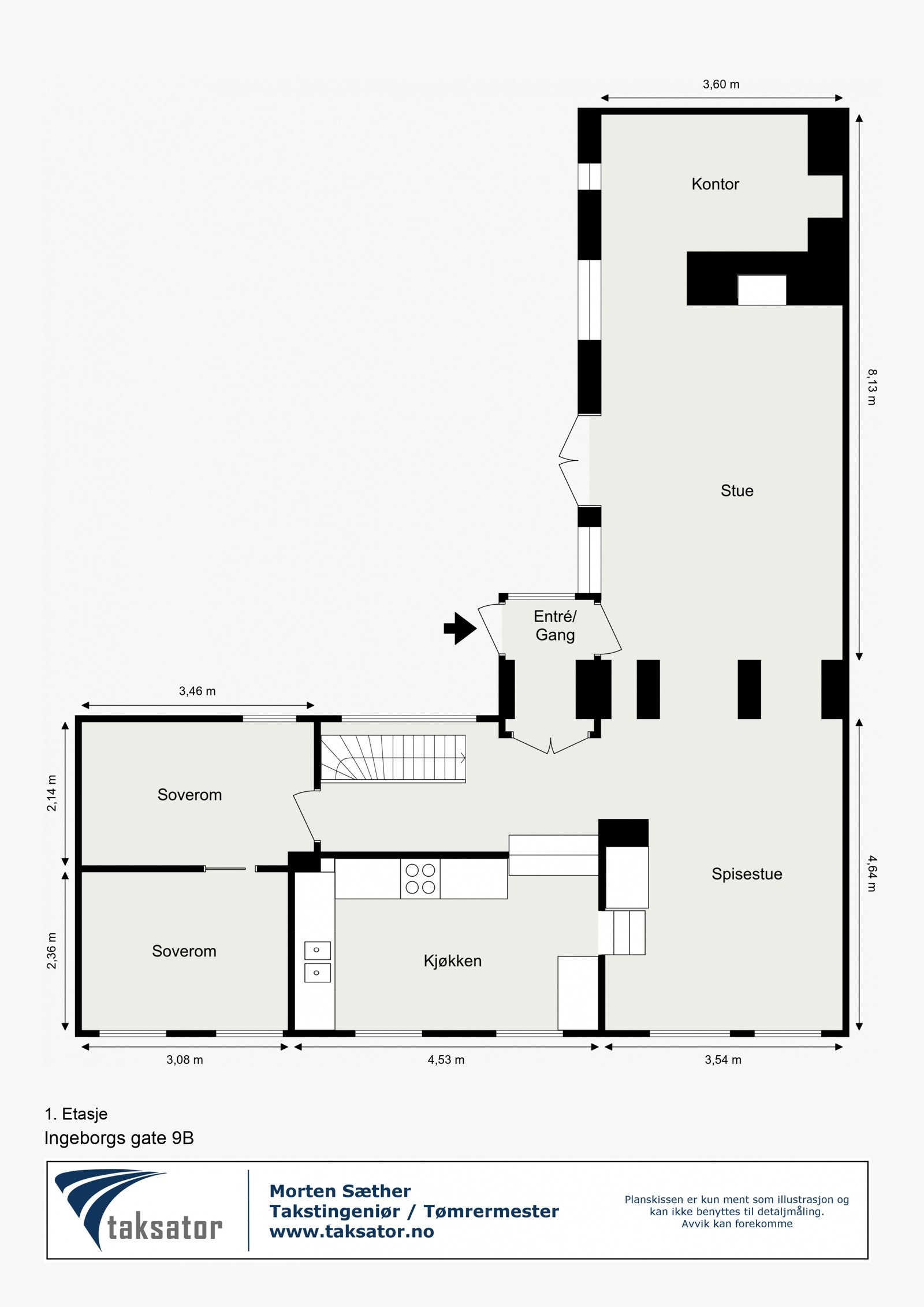 Plantegning - 1. etasje Galleribilde