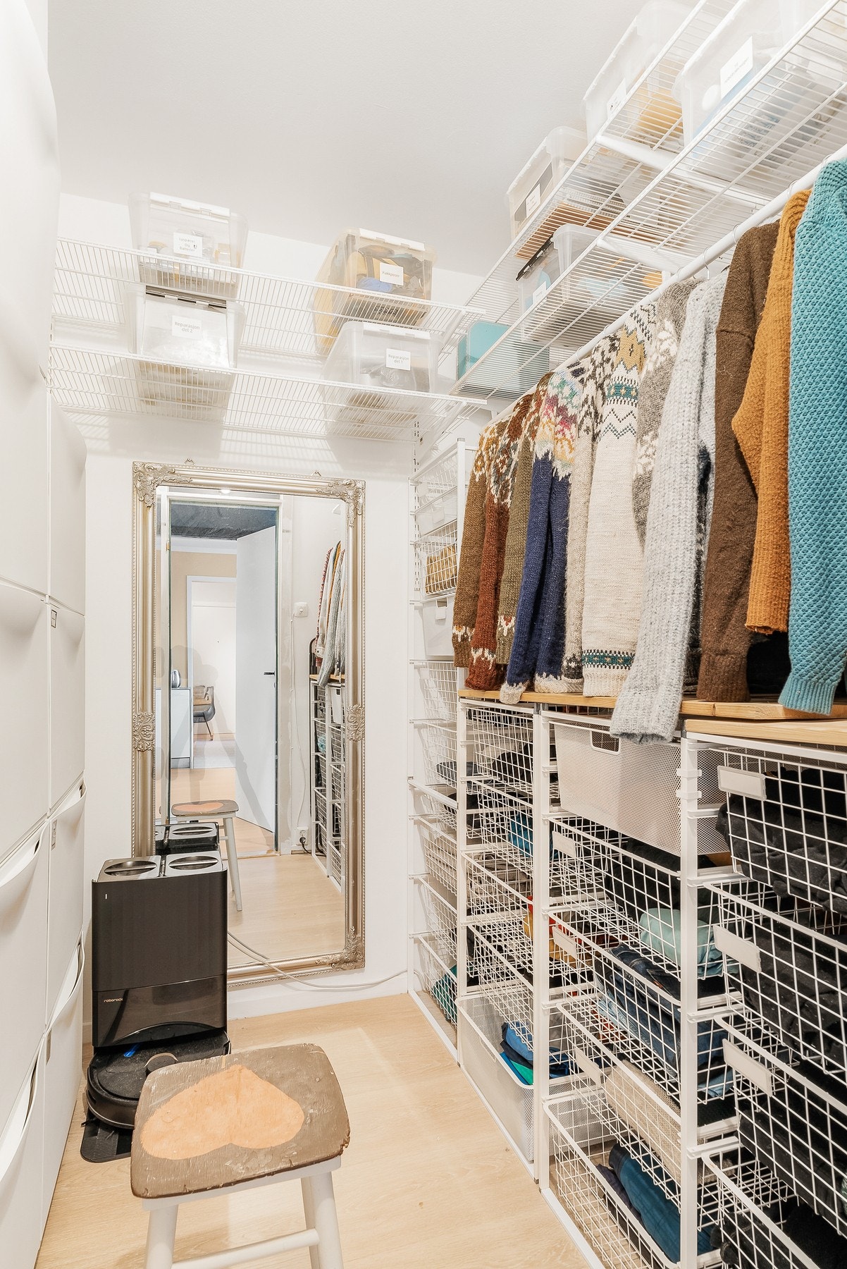 Garderoberom. Galleribilde