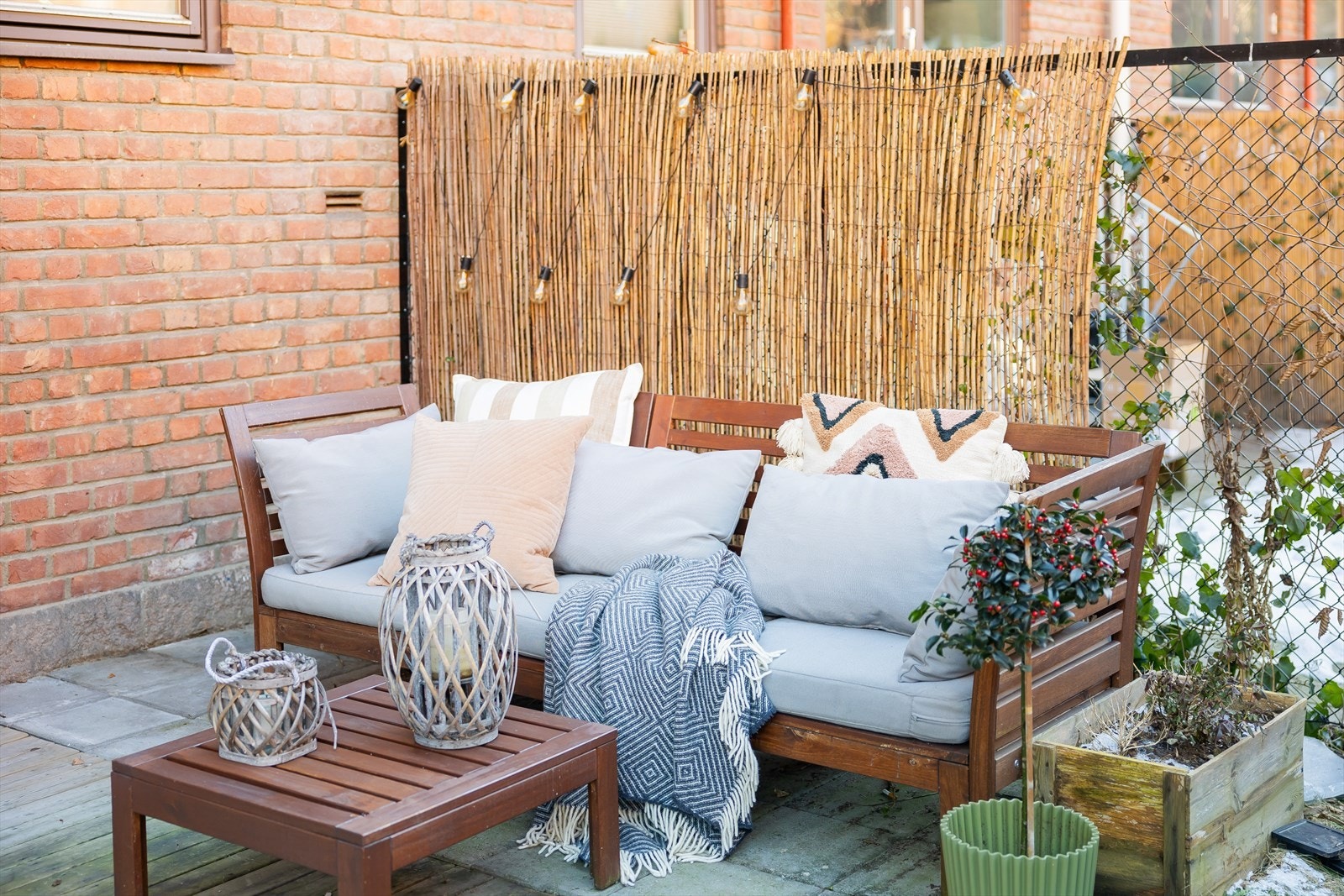 Markterrassene er vestvendt og på hele 17 m² Galleribilde