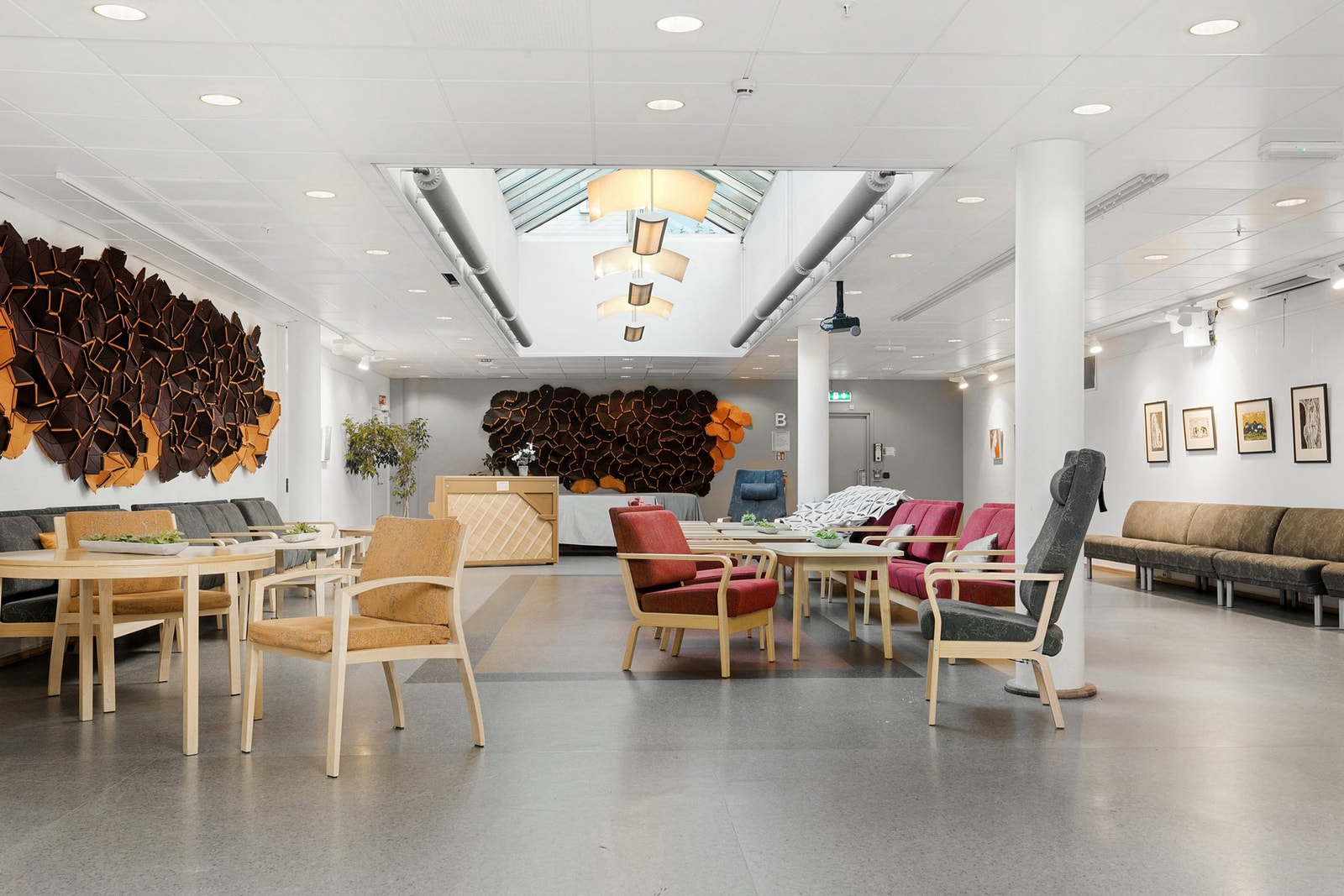 Her er hyggelige fellesarealer Galleribilde