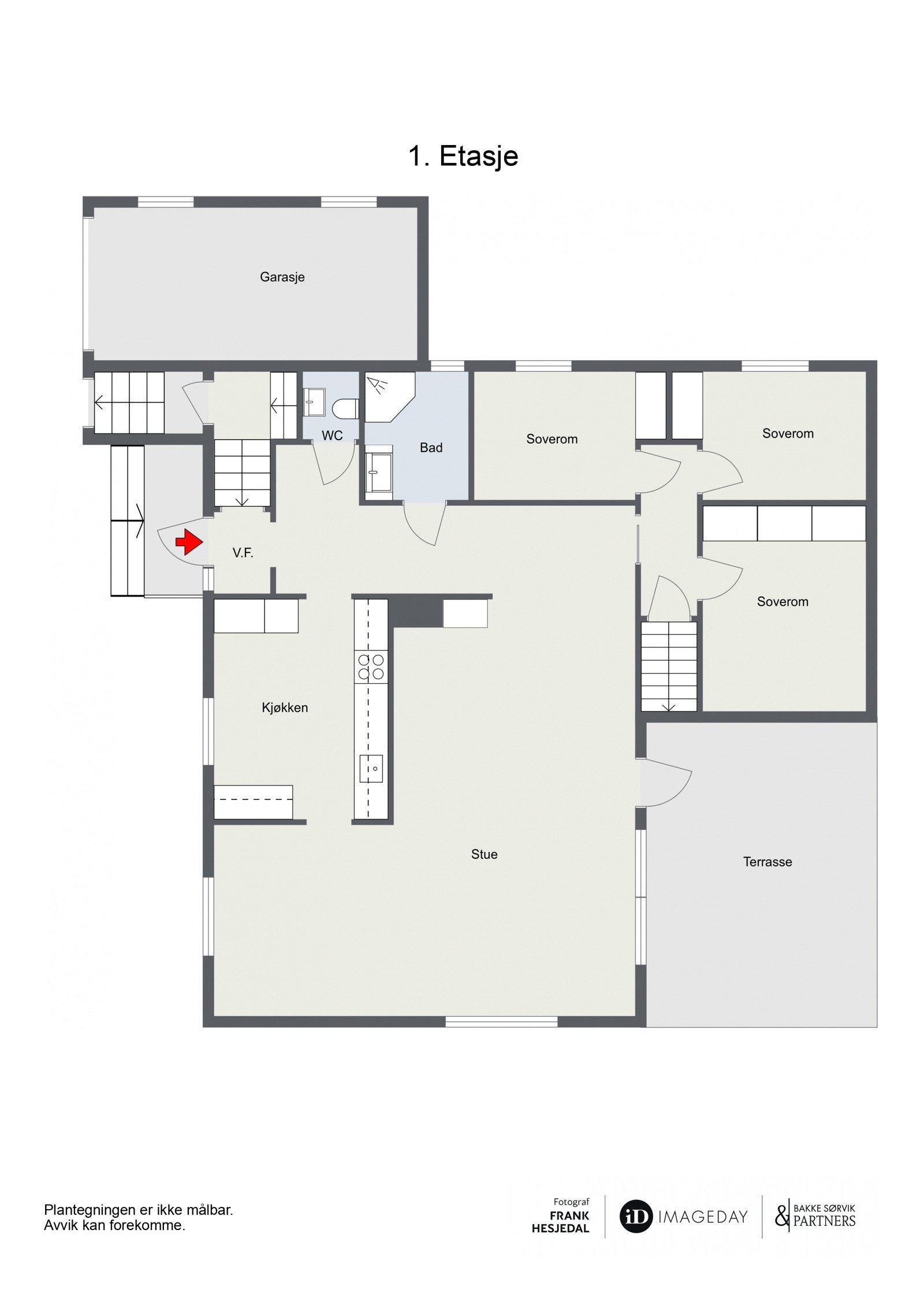 Planløsning 1. etg Galleribilde