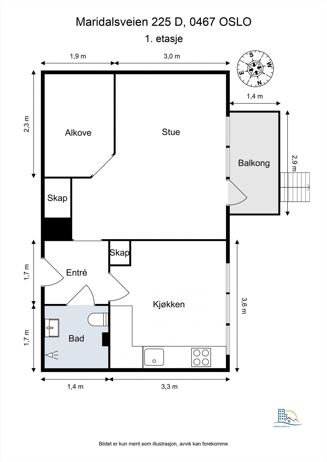Plantegning til orientering. Galleribilde