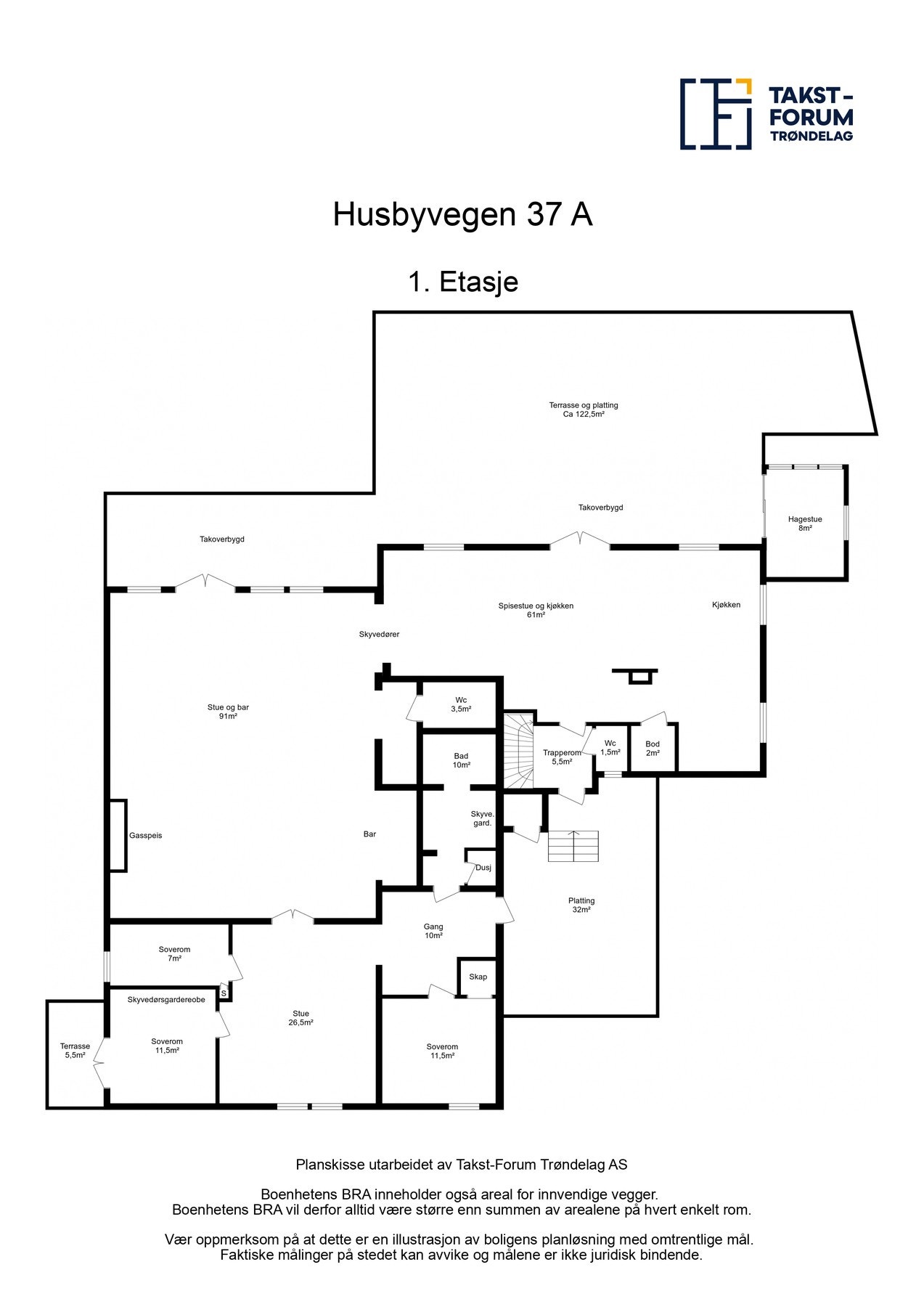Plantegning - 1. etasje. Galleribilde
