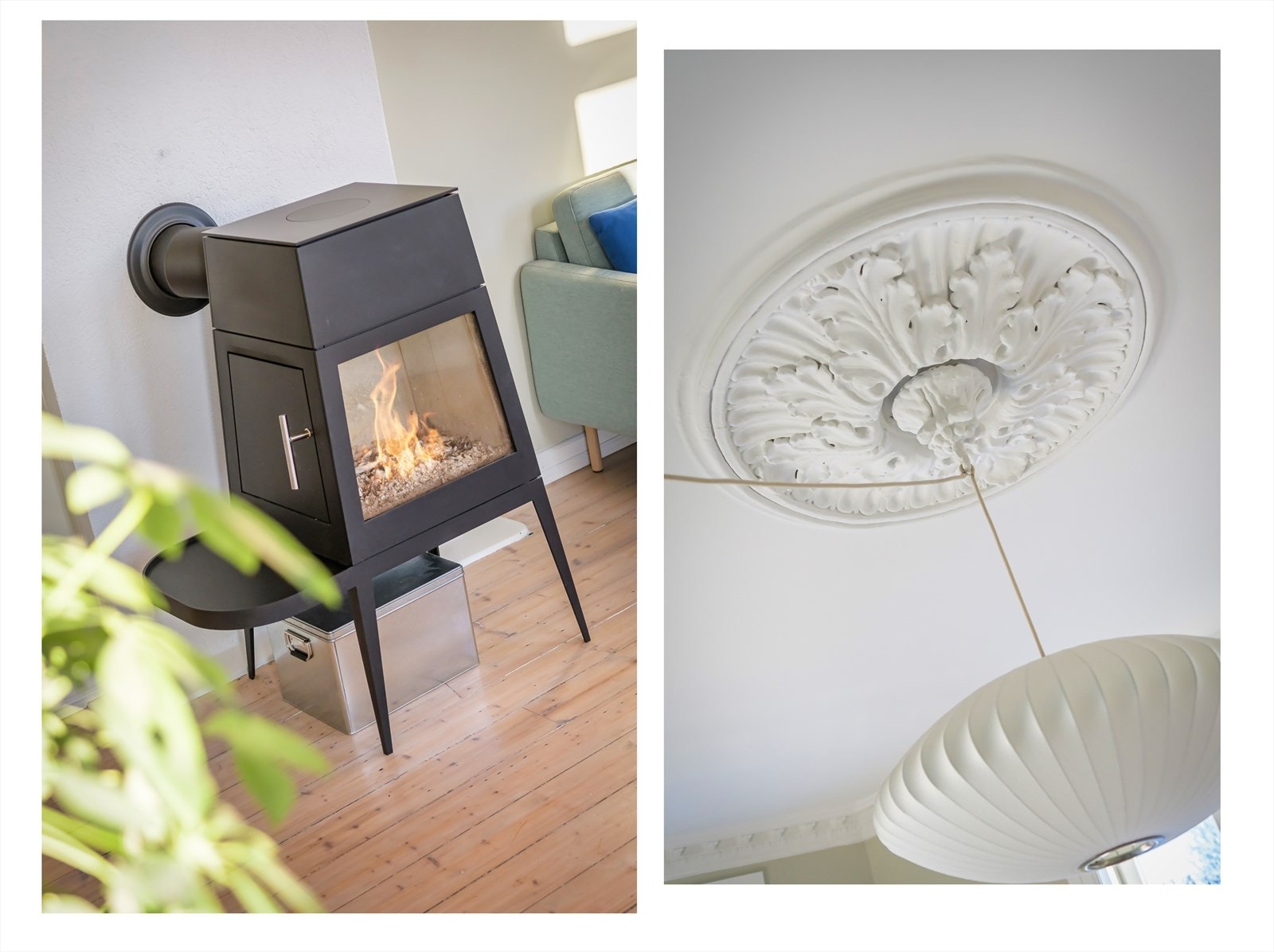 Leiligheten varmes godt opp av effektiv og koselig peisovn fra 2023 Galleribilde