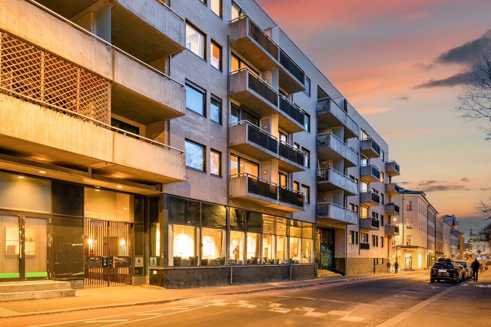 Fasadebilde. Galleribilde