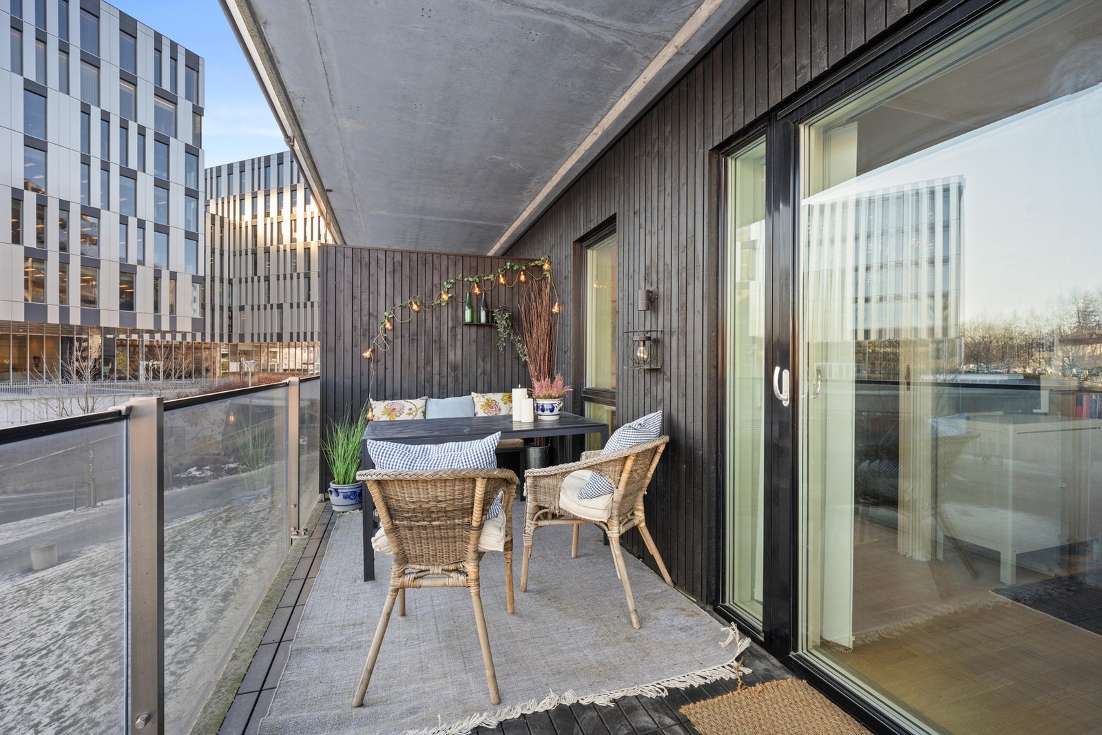 Balkongen er på 10 kvm Galleribilde