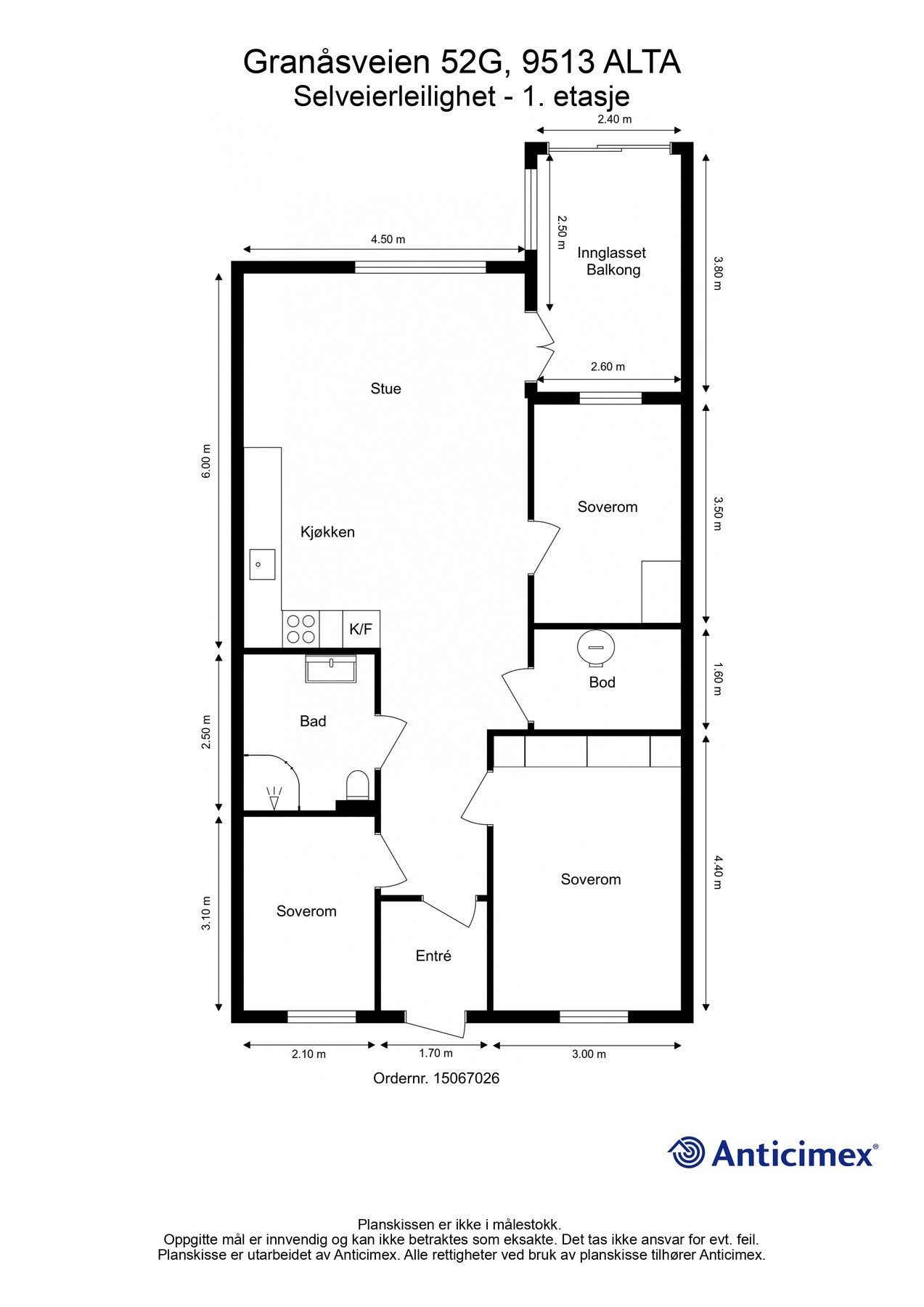 Plantegning 1. etg. Galleribilde