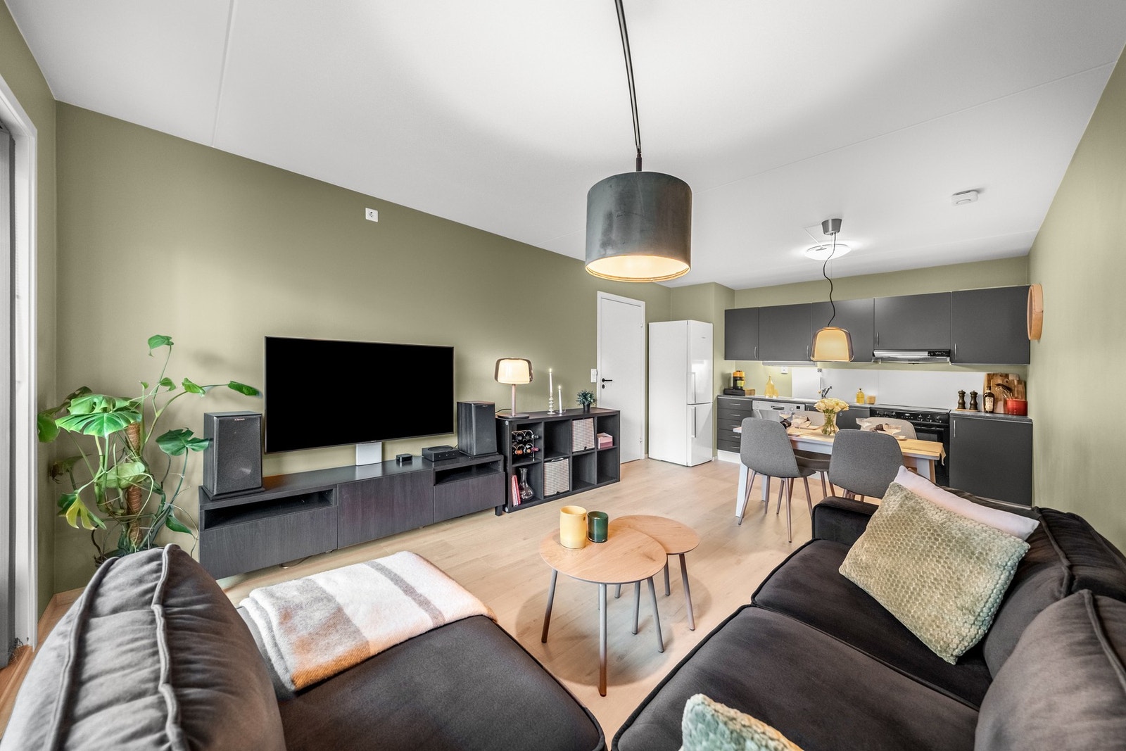 Pent oppholdsrom med plass til alt du trenger Galleribilde