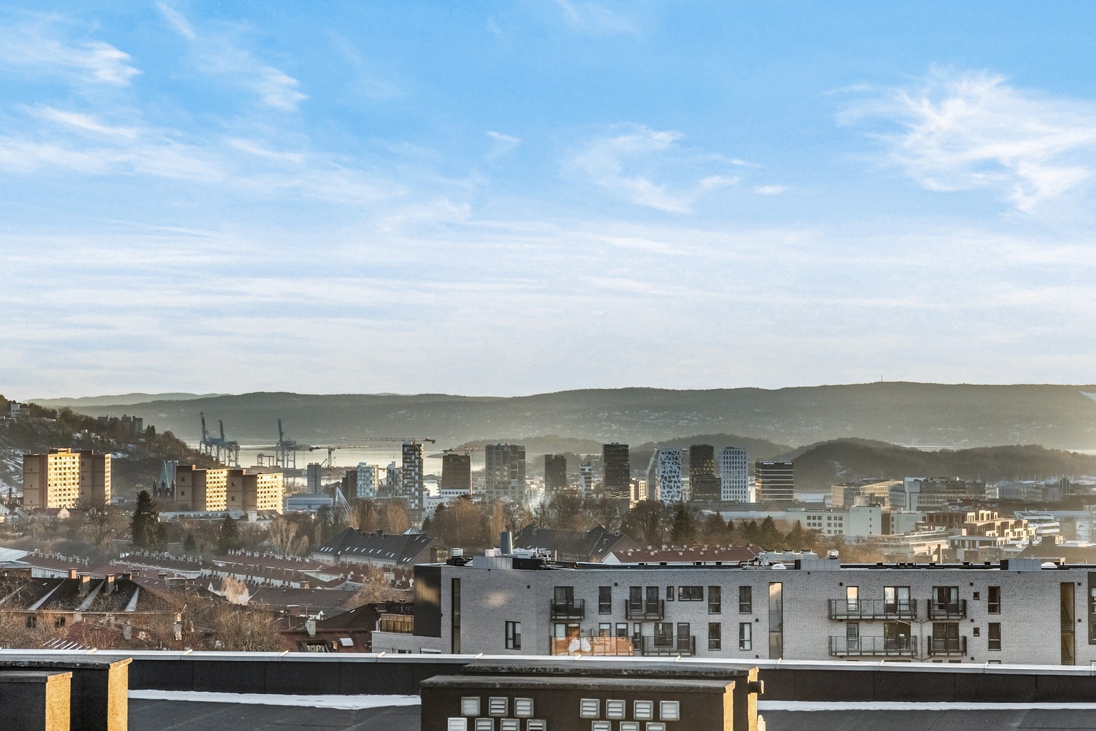 Takterrassen tilbyr enestående utsikt Galleribilde