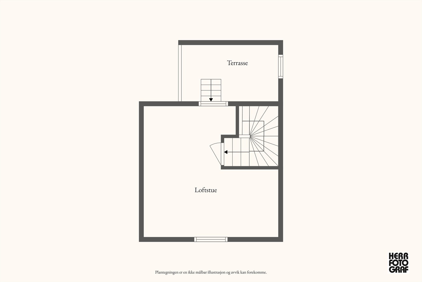 Plantegning loft. Galleribilde