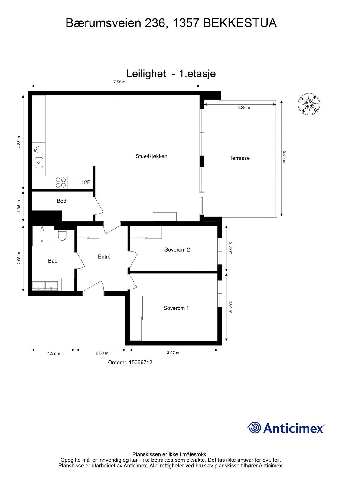Plantegning Galleribilde