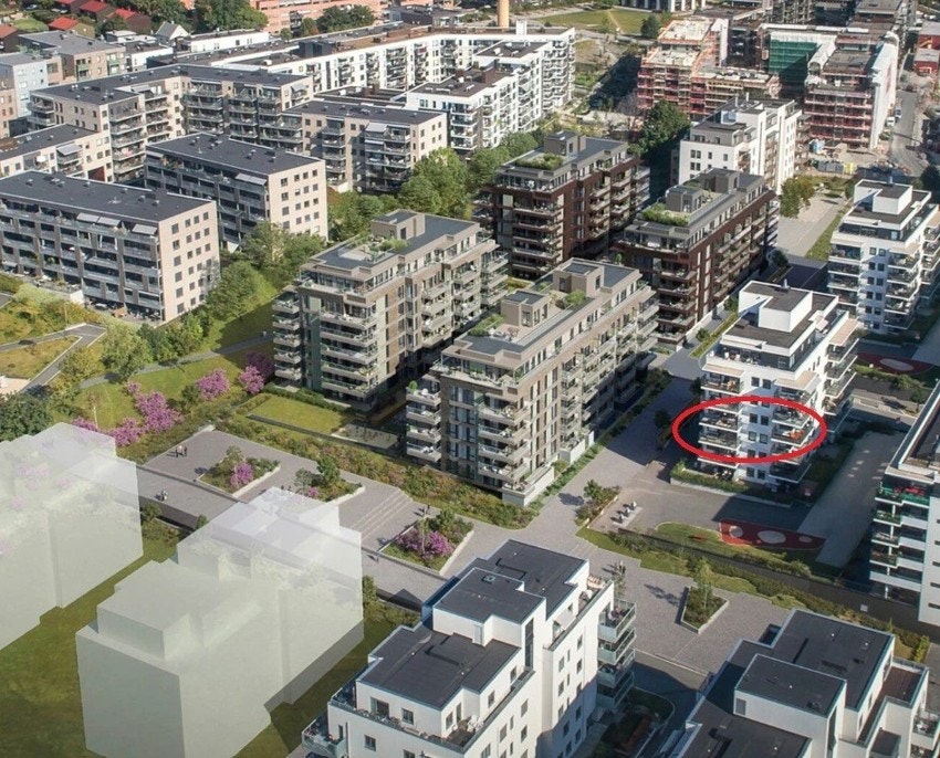 Skisse for parkdrag "Petersborgaksen" som skal forbinde østre og vestre parkdrag Galleribilde