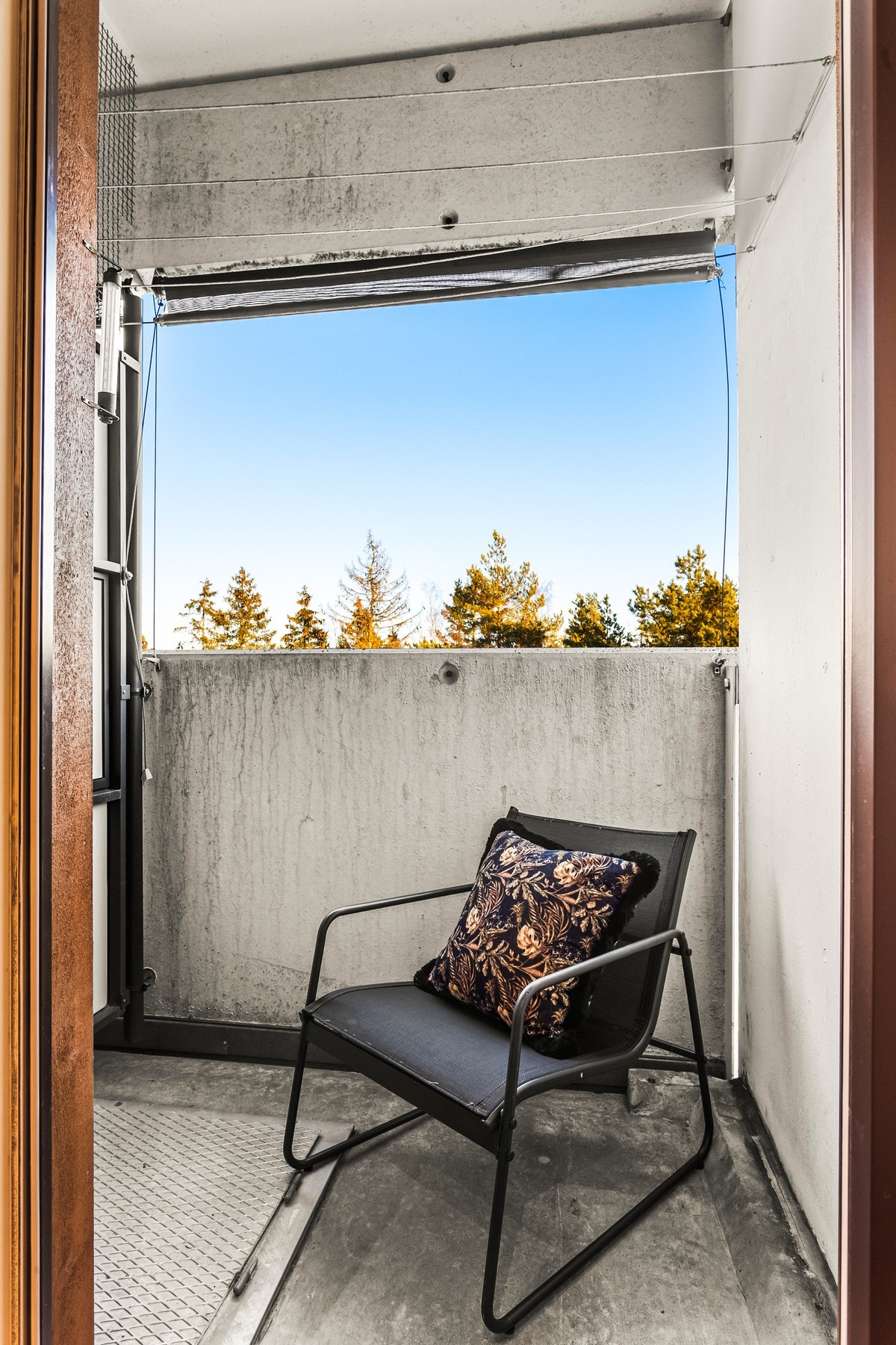 Østvendt luftebalkong på 2 m², til lufting av tøy o.l. Galleribilde