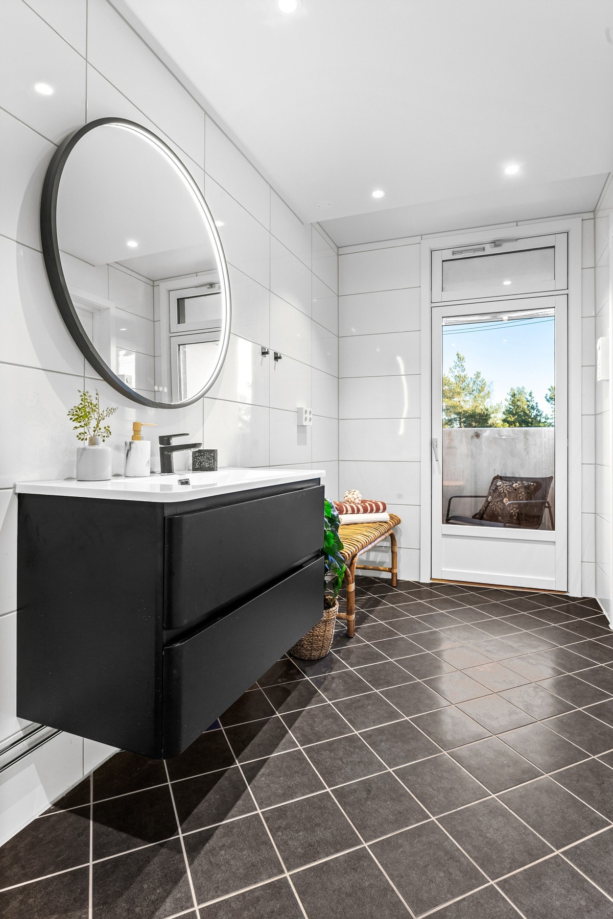 Badet ble totalrenovert i regi av borettslaget og ferdigstilt i 2024. Galleribilde