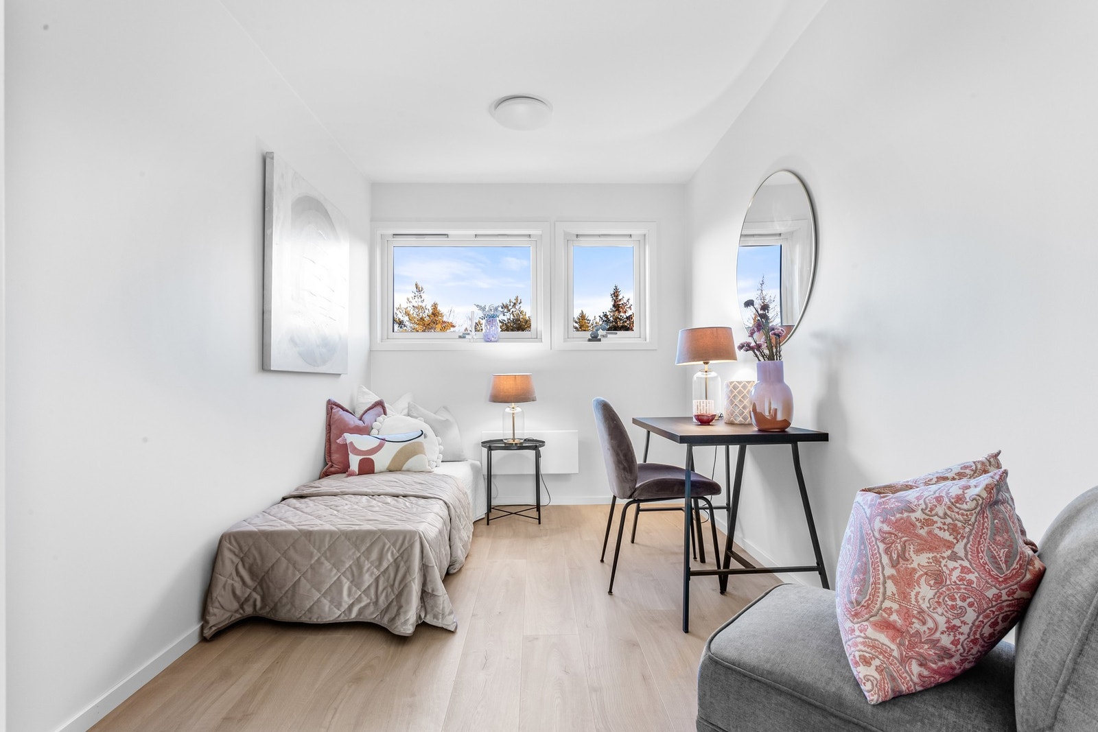 Rommene egnes godt som barnerom, kontor og garderoberom eller i kombinasjon Galleribilde