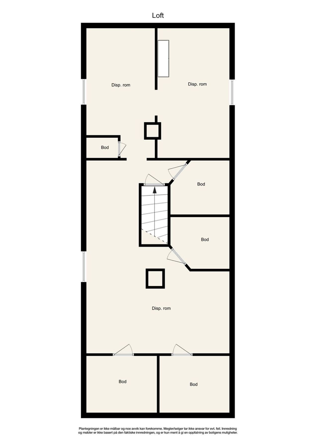 - Plantegning loftsetasje (ikke målbart) - Galleribilde