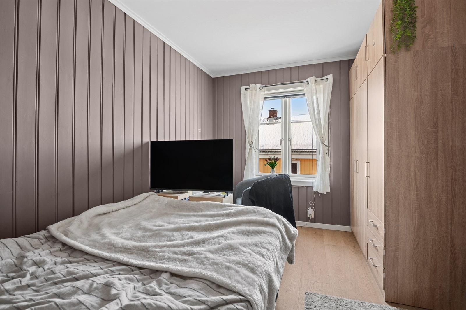 Leiligheten har hele tre soverom. Galleribilde