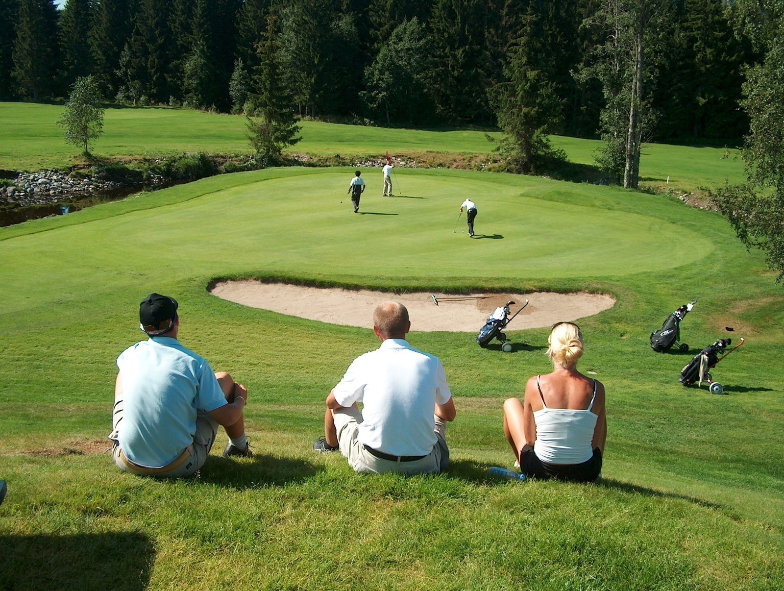 18-hulls golfbane ved foten av Birkenåsen. Galleribilde