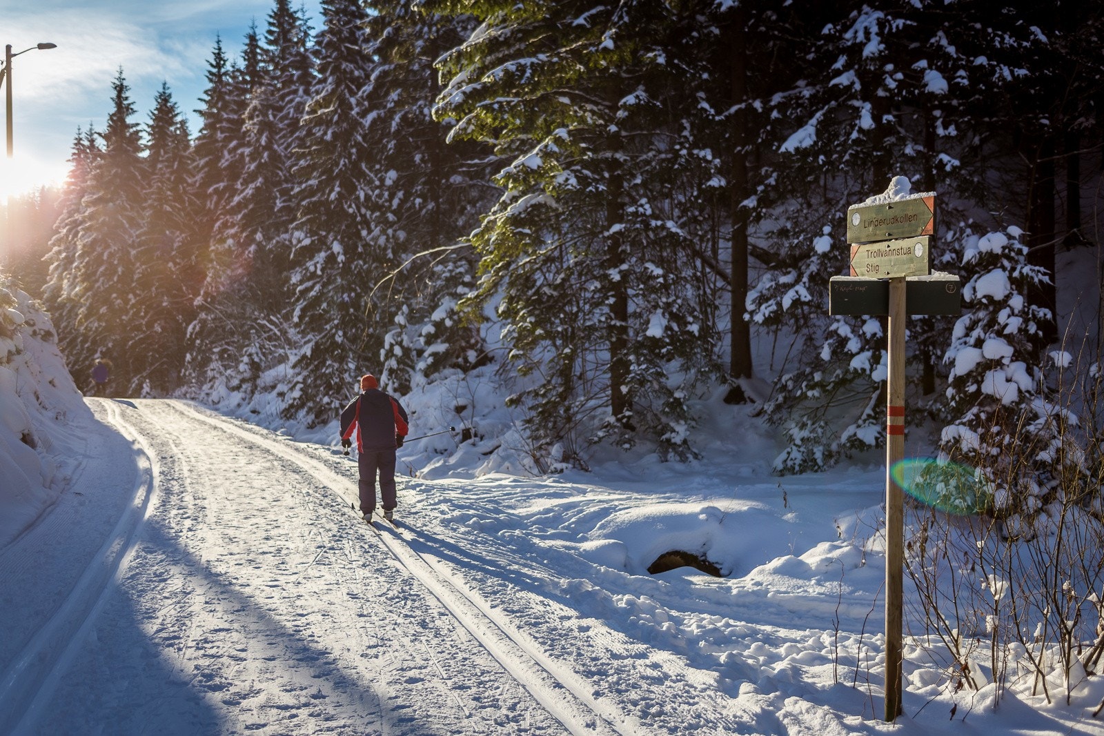 Nordmarka er et langrennseldorado og ligger kun noen minutter fra boligen. Galleribilde