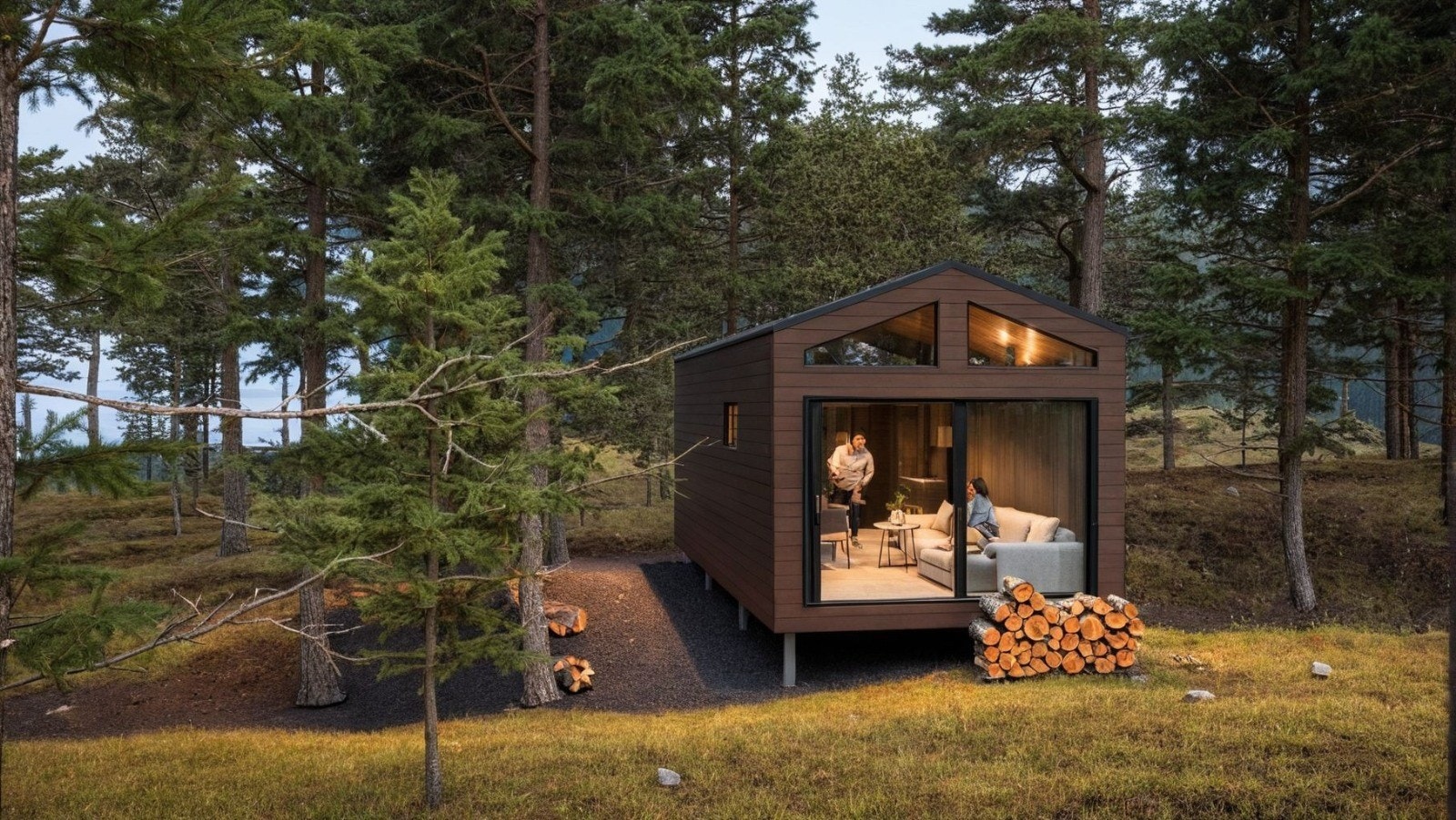 Hytta leveres i to størrelse. Se vedlagt plan tegning Galleribilde