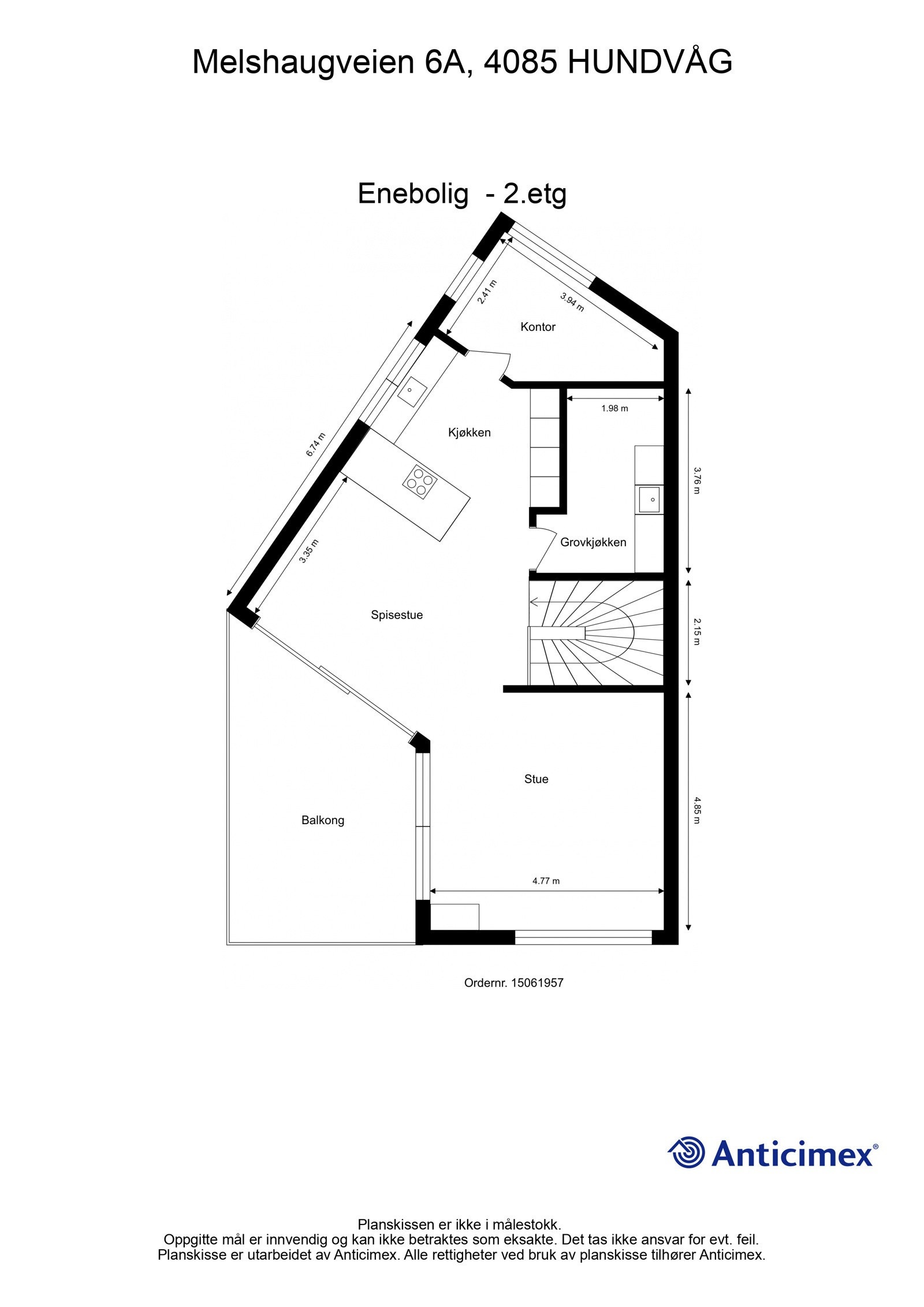 Plantegning - 2. etg. Galleribilde