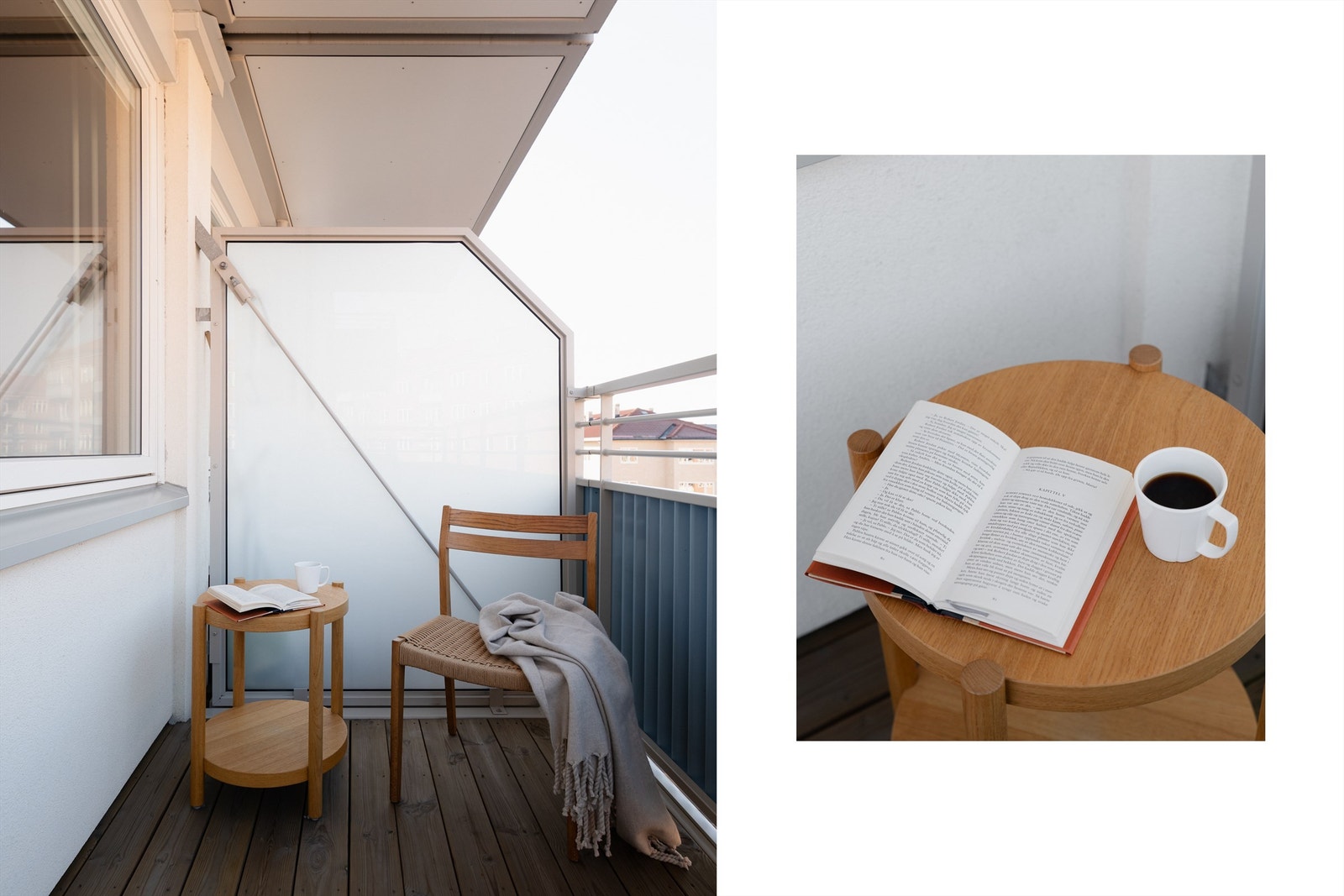 Her er kan du nyte morgenkaffen før sola titter frem i 13:30-tiden. Galleribilde