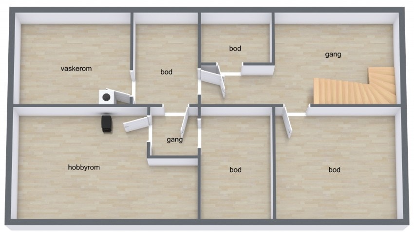 Plantegning underetasje Galleribilde