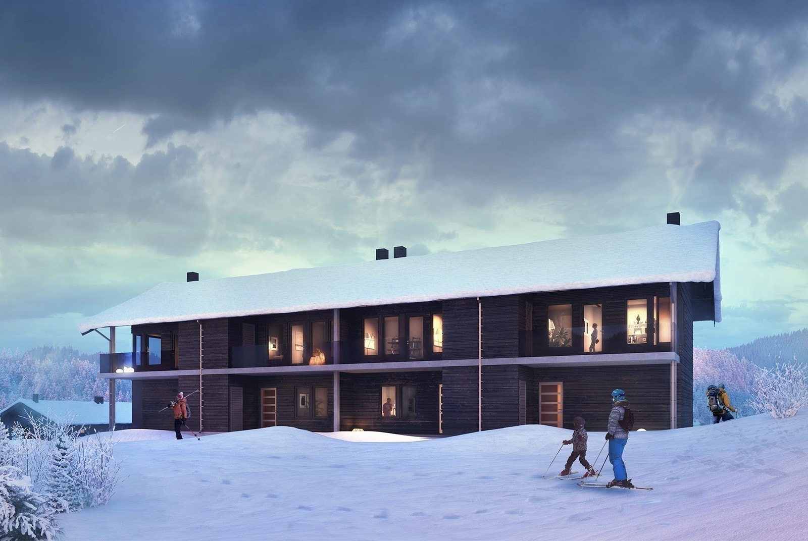 Vertikaldelt hytte i Tjørhomfjellet, Pris 4.190.000,- Galleribilde