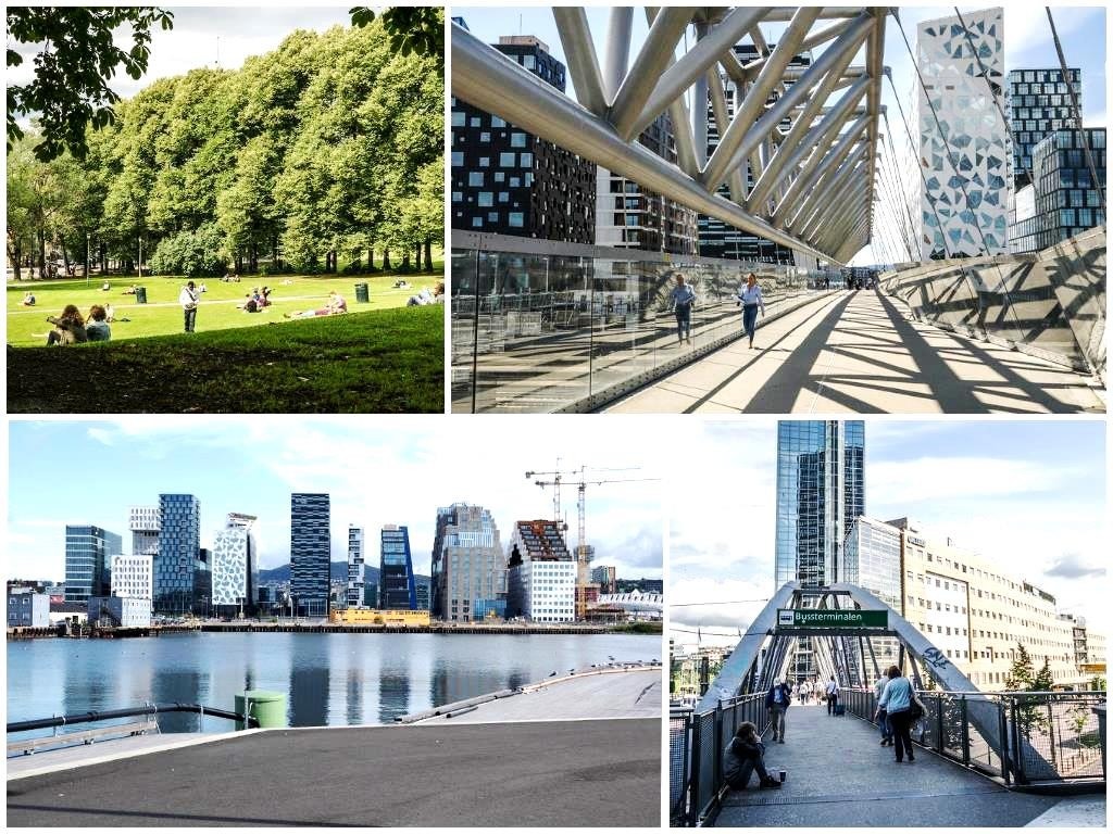 Gangavstand til Bjørvika og Sørenga Galleribilde