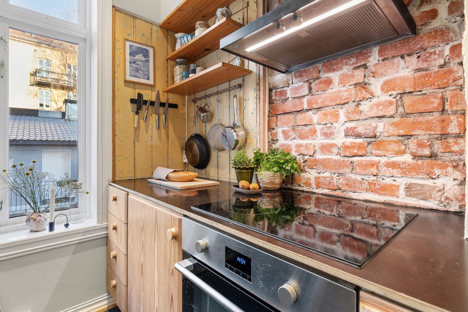 Integret keramisk koketopp Galleribilde