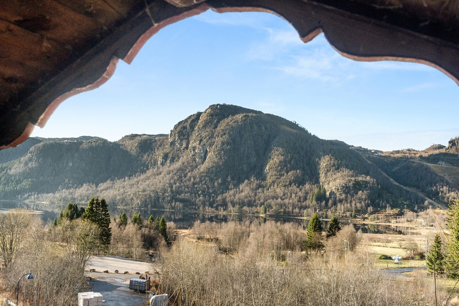 Utsikt fra balkongen Galleribilde