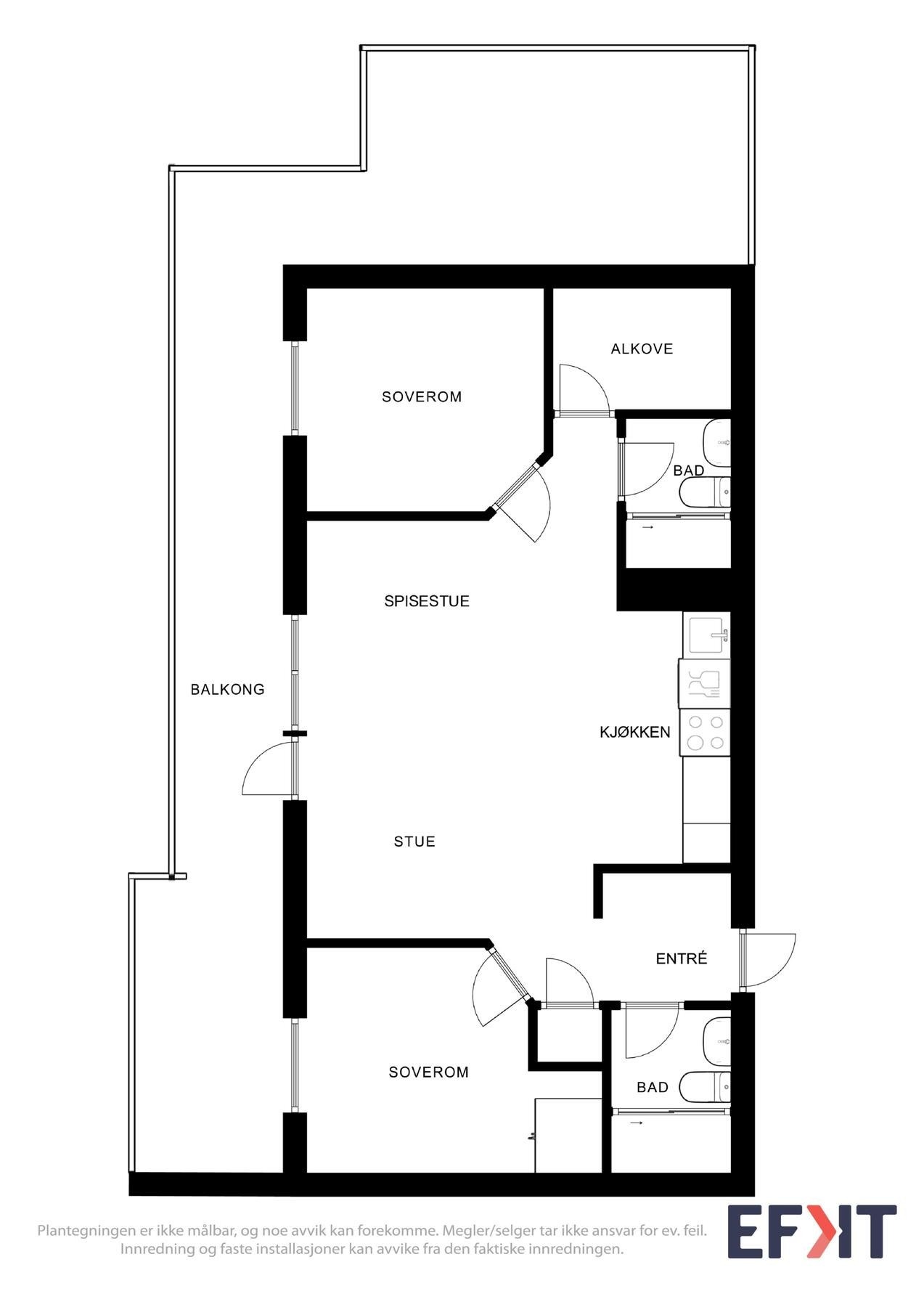 Plantegning Galleribilde
