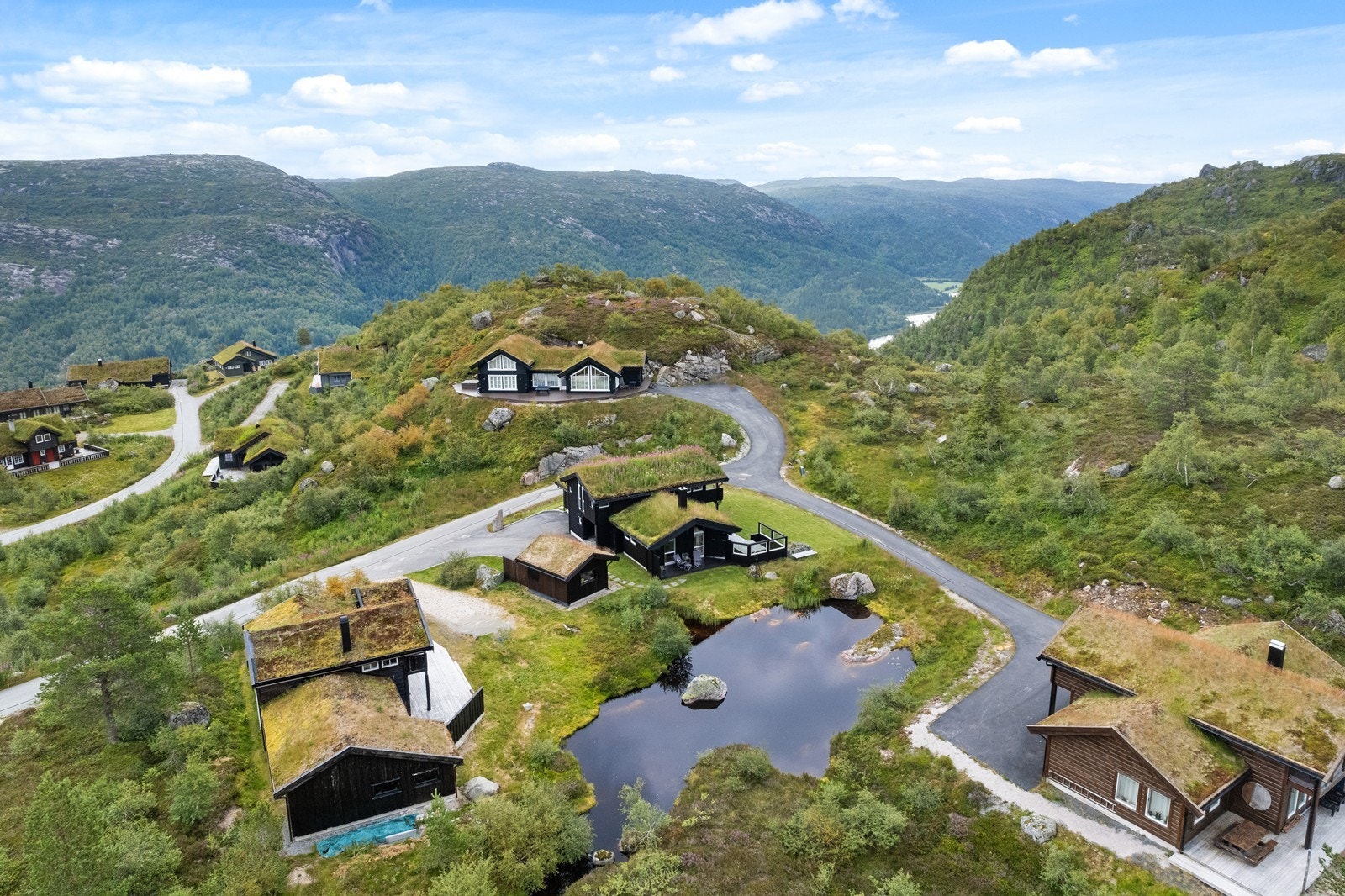 Hytten grenser til et friområde Galleribilde