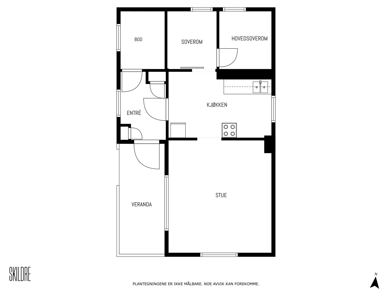 Plantegning Fritidsbolig Galleribilde
