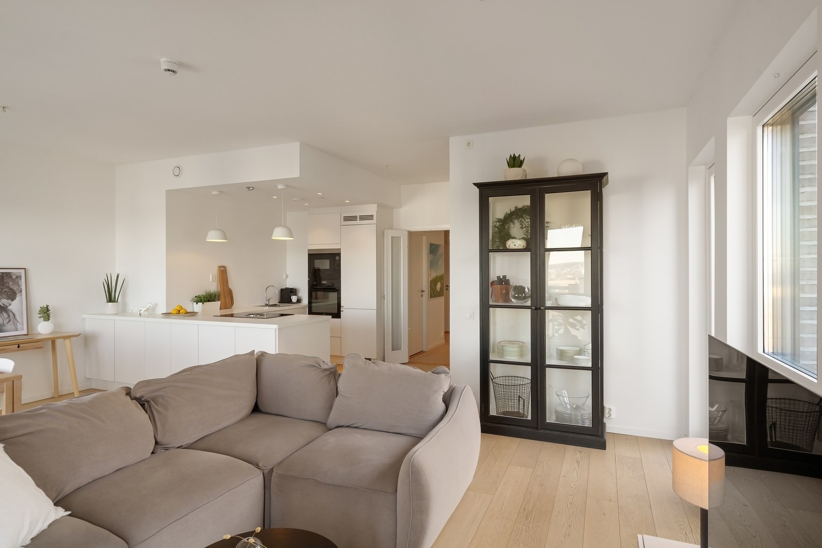 Det er vannbåren gulvvarme i leiligheten. Galleribilde