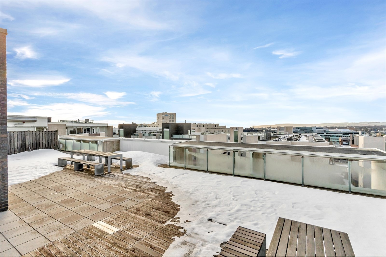 Felles takterrasse i bygget. Galleribilde