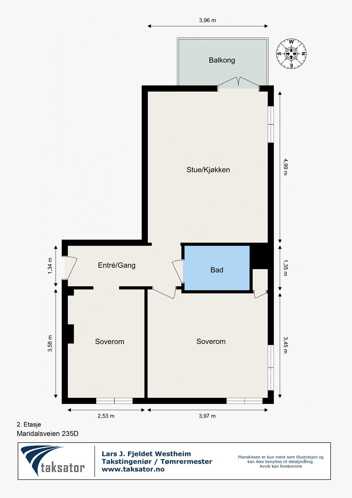 Plantegning til orientering. Galleribilde