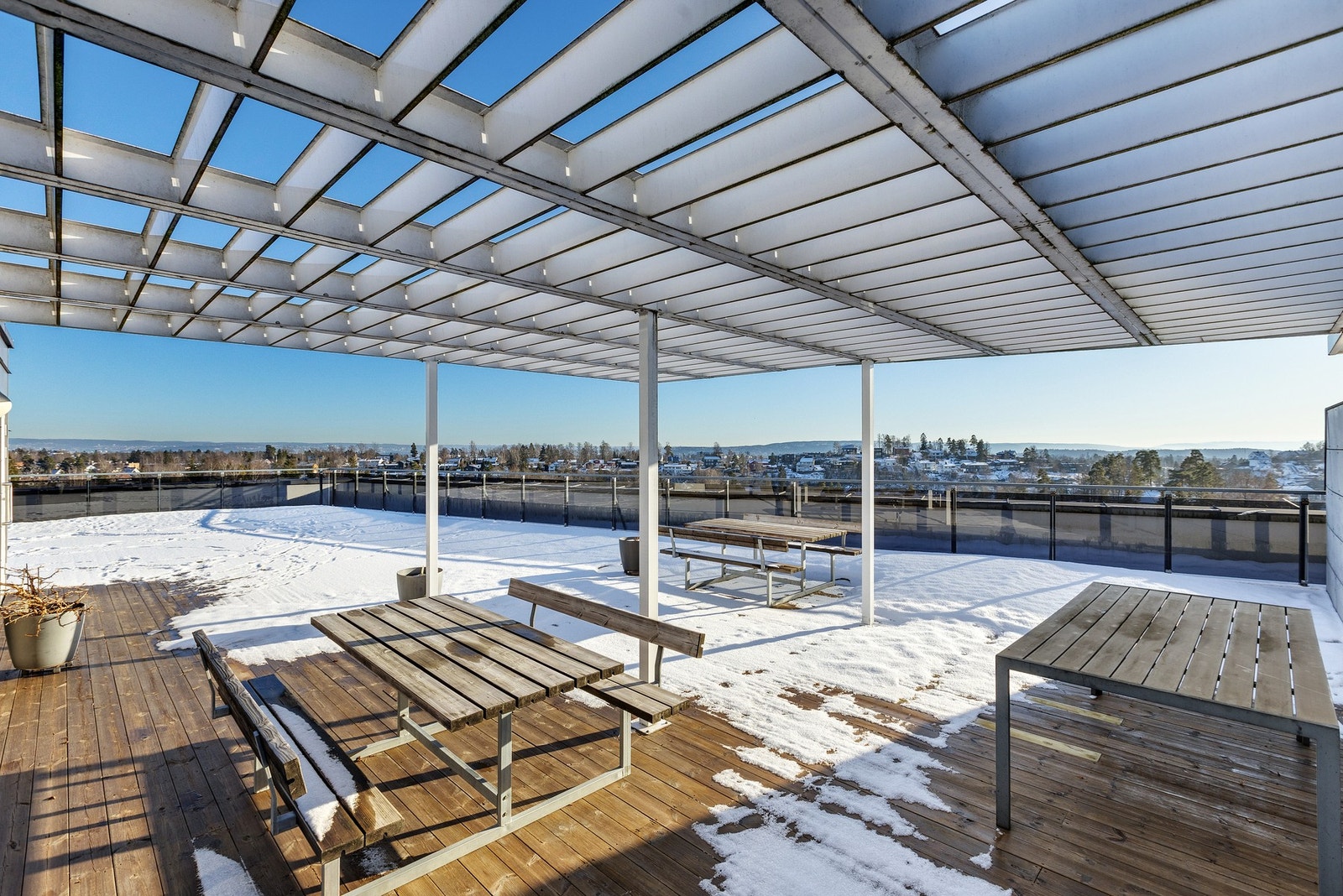 Flott, felles takterrasse Galleribilde