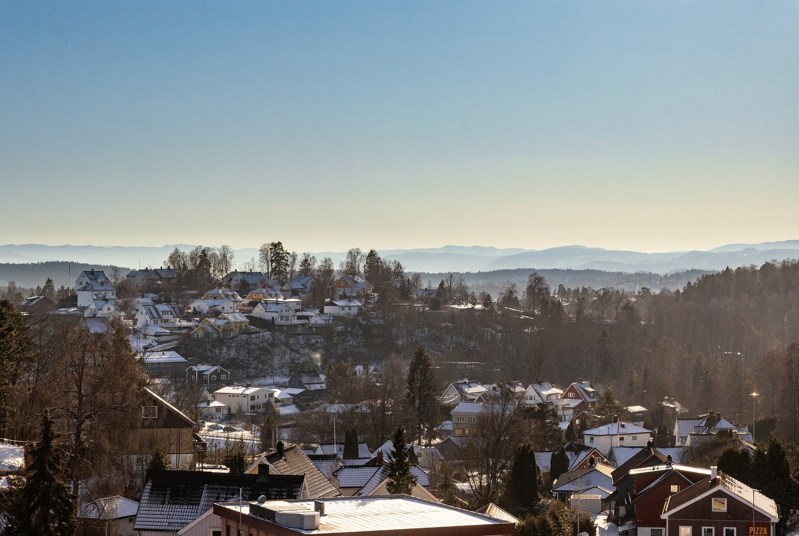 Utsikt fra takterrasse Galleribilde