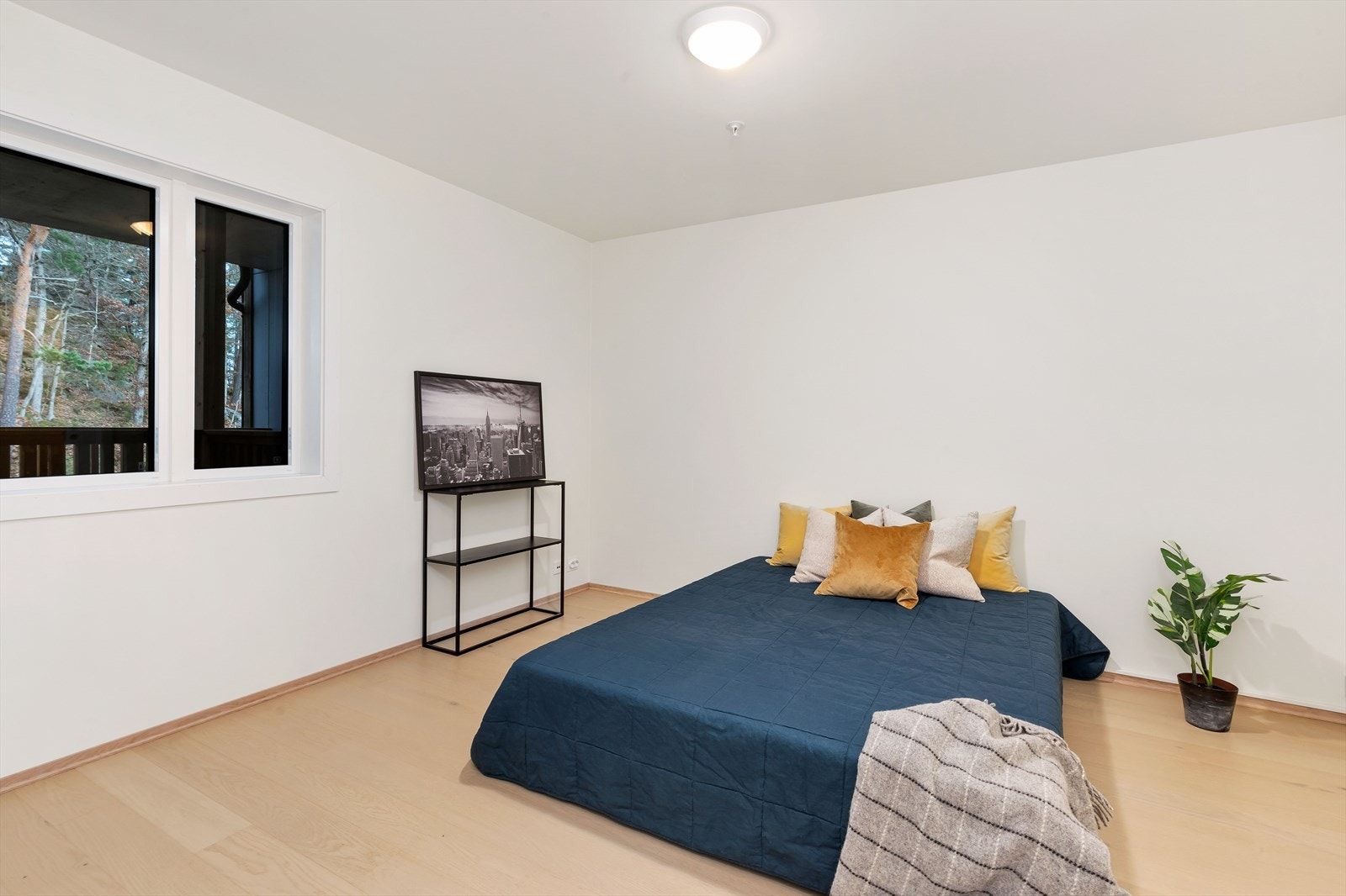 Soverom med plass til dobbeltseng Galleribilde